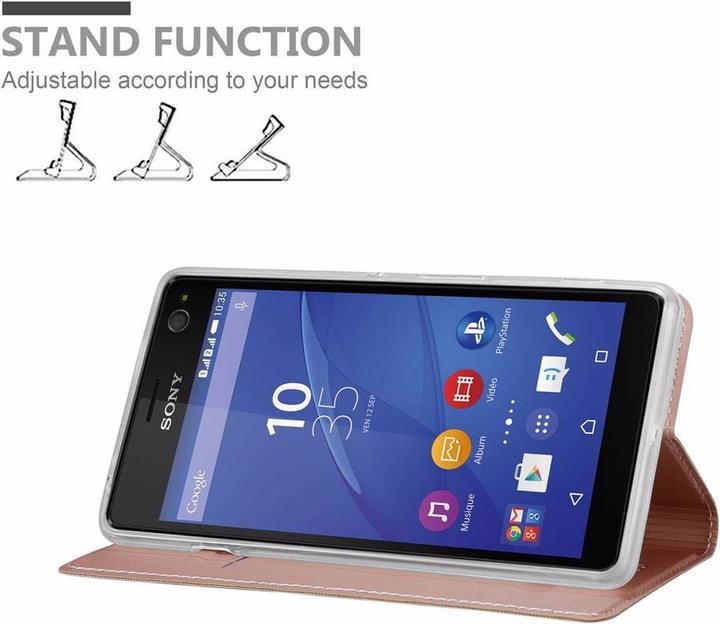 Actual product image Cadorabo Book Classy Style Cover (Sony Xperia C4)