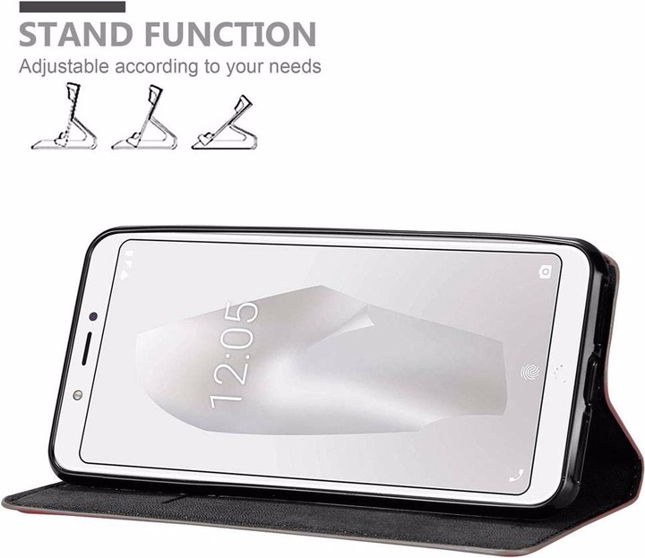 Actual product image Cadorabo Book Invisible Magnet Cover (BQ Aquaris C)