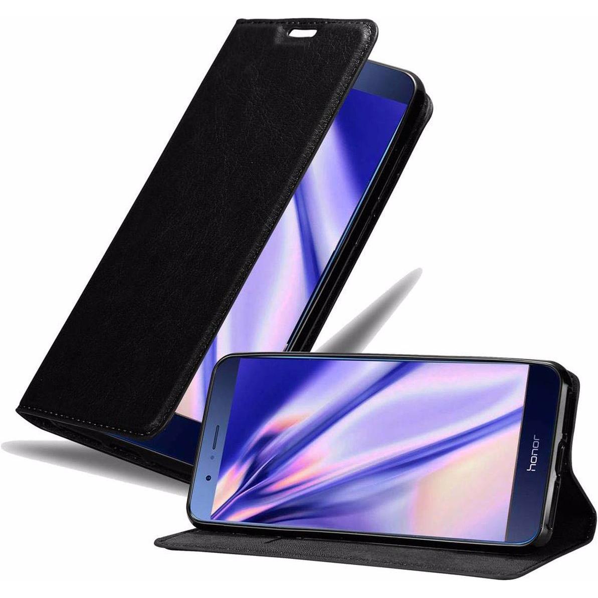 Cadorabo Book Invisible Magnet Cover (Vivo V9), Smartphone Hülle, Schwarz