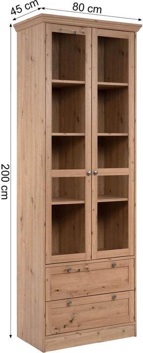 Produktbild Homestyle4u Vitrine Highboard (80 x 200 x 45 cm)