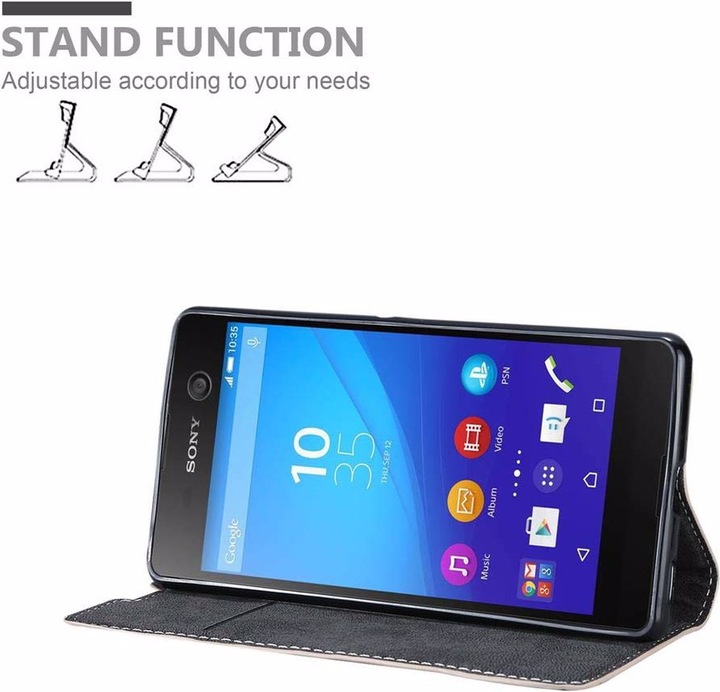 Actual product image Cadorabo Book X Wallet Cover (Sony Xperia M5)