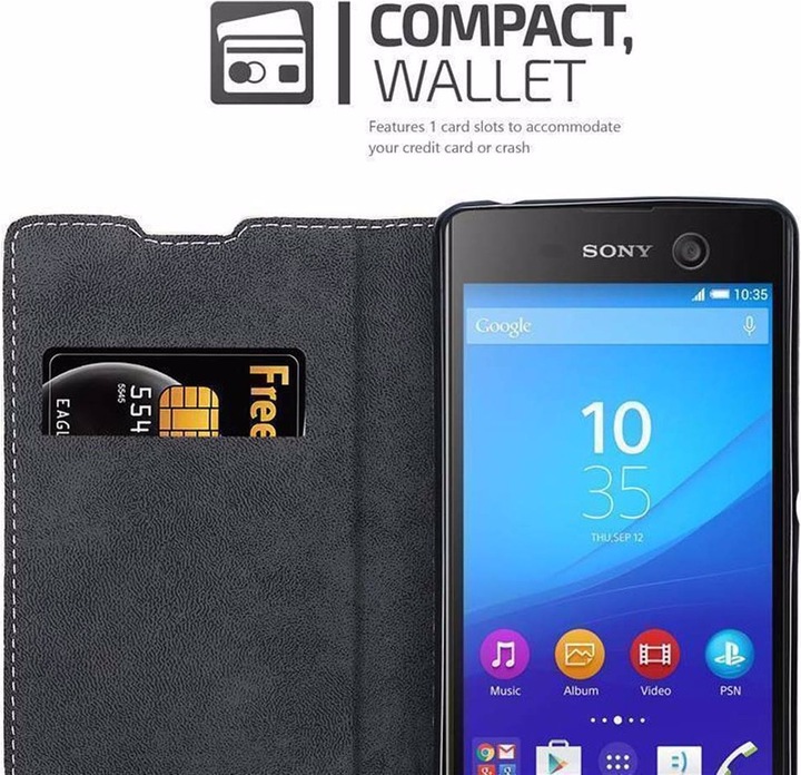 Actual product image Cadorabo Book X Wallet Cover (Sony Xperia M5)