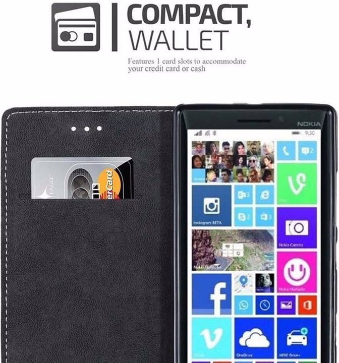 Actual product image Cadorabo Book X Wallet Cover (Nokia Lumia 930)