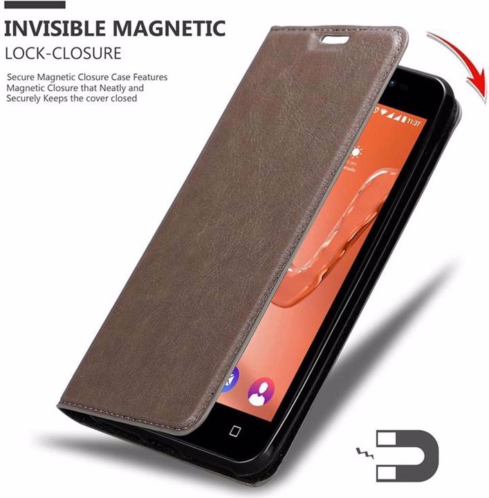 Actual product image Cadorabo Book Invisible Magnet Cover (Wiko Freddy)