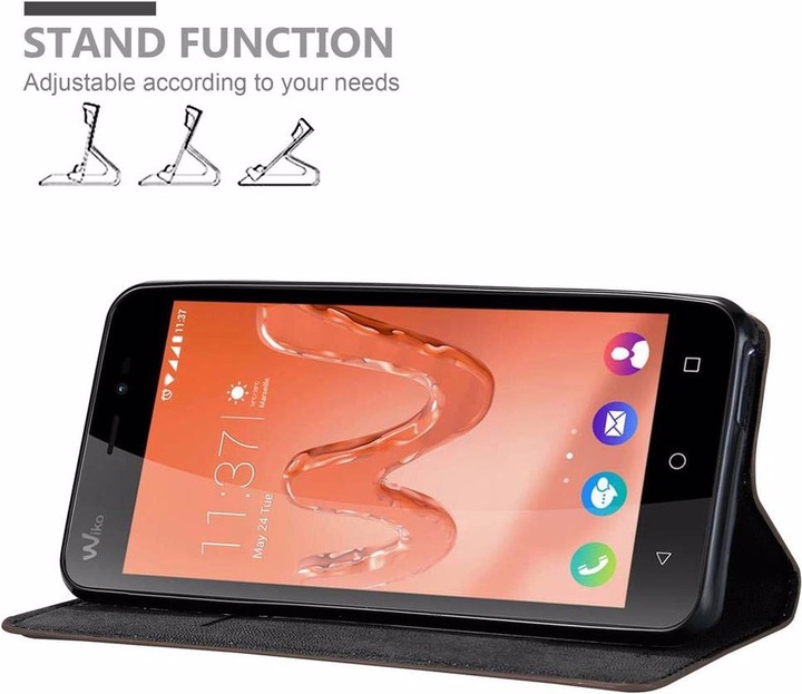 Actual product image Cadorabo Book Invisible Magnet Cover (Wiko Freddy)