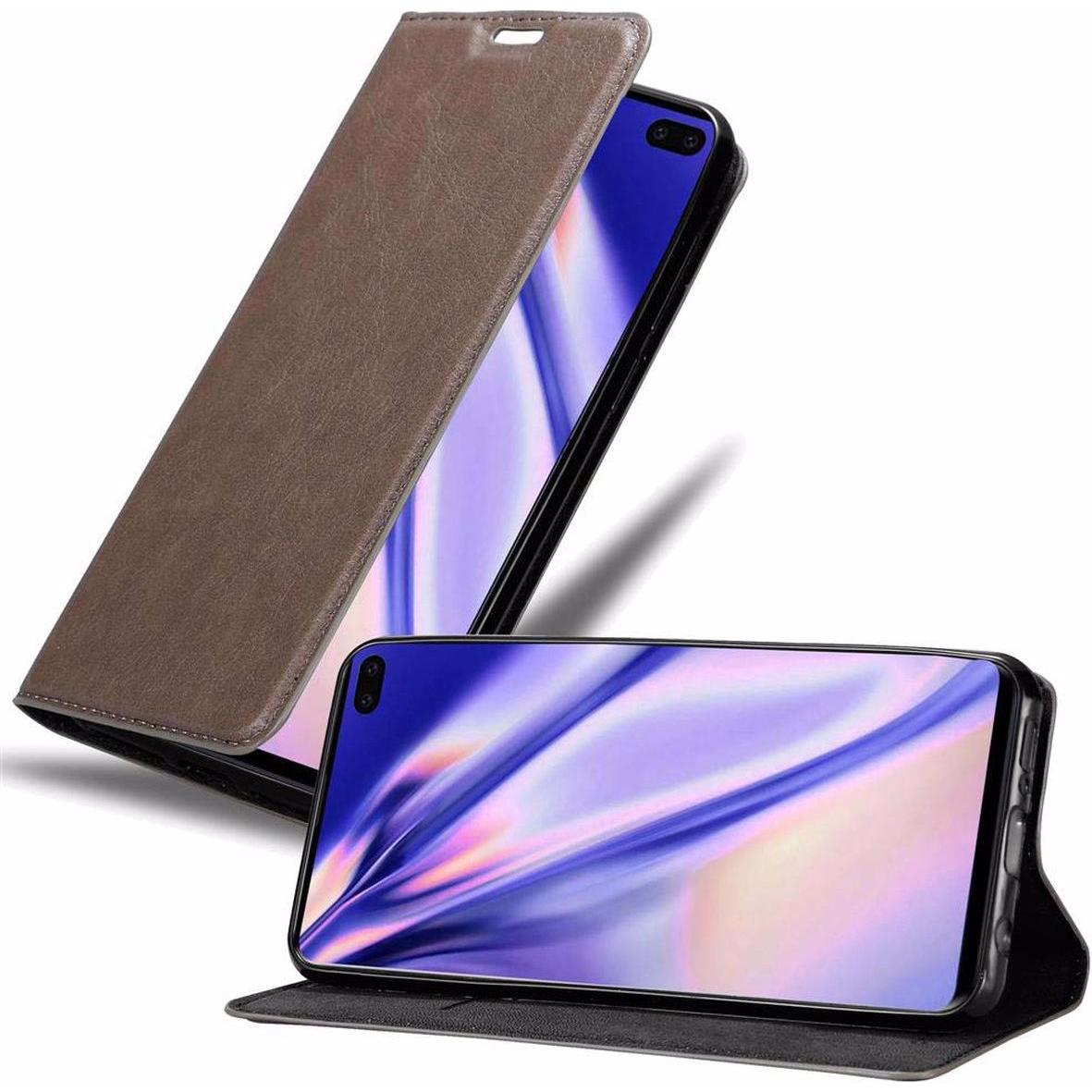 Thumbnail - Cadorabo Book Invisible Magnet Cover (Samsung Galaxy S10+), Smartphone Hülle, Braun