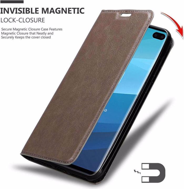 Produktbild Cadorabo Book Invisible Magnet Cover (Samsung Galaxy S10+)