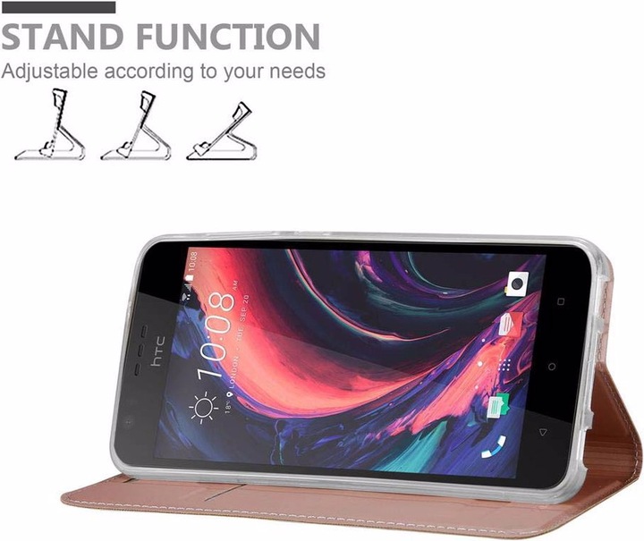 Actual product image Cadorabo Book Classy Style Cover (HTC Desire 10 Lifestyle, HTC Desire 825)