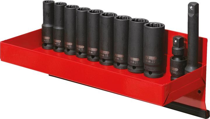 Actual product image KS Tools 1/2" power socket set long, 12-edge, 13 parts