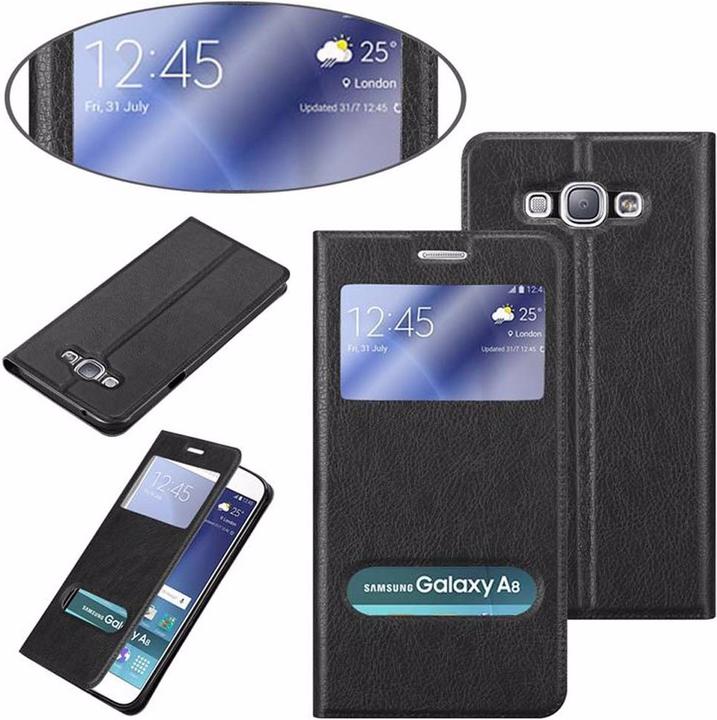 Actual product image Cadorabo Book with View double window cover (Samsung Galaxy A8 (2018))