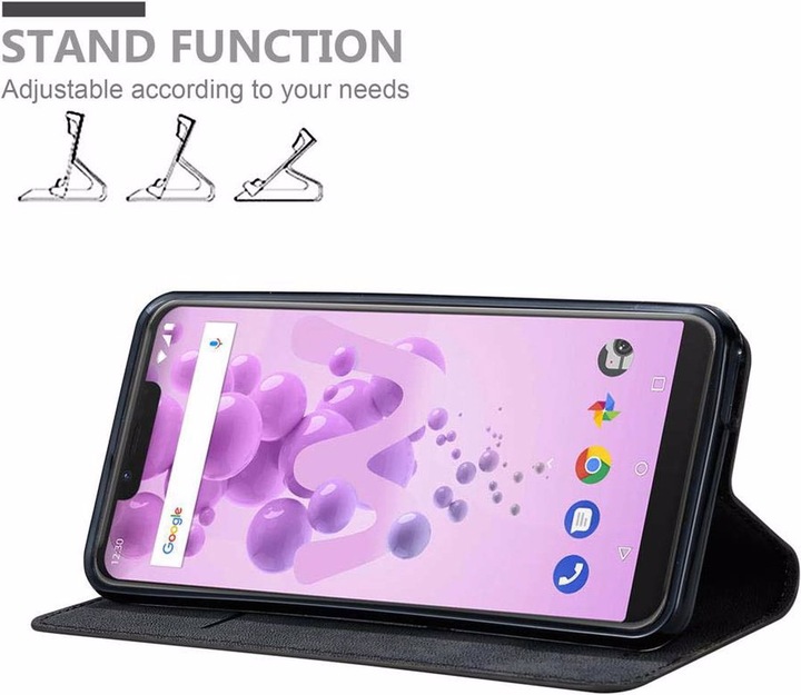 Actual product image Cadorabo Book Invisible Magnet Cover (Wiko View 2 Go)