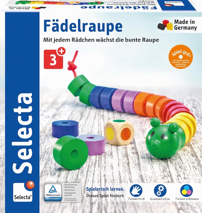 Produktbild Selecta Spielzeug Fädelraupe