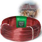 Image du produit Novaliv 60 Meter Aluminiumdraht 2mm Rot, Basteldraht ideal als Biegedraht zum basteln, Vielseitig fü (60 m)
