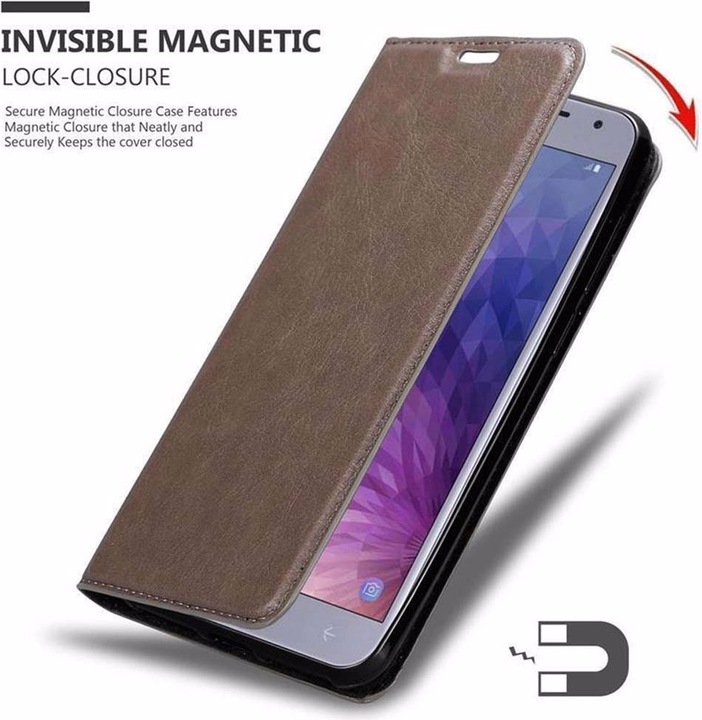 Actual product image Cadorabo Book Invisible Magnet Cover (Samsung Galaxy J4 (2018))