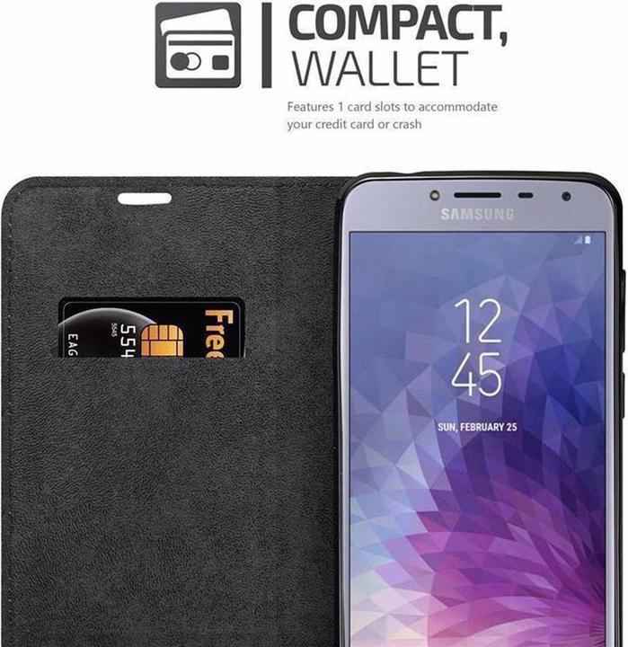 Actual product image Cadorabo Book Invisible Magnet Cover (Samsung Galaxy J4 (2018))