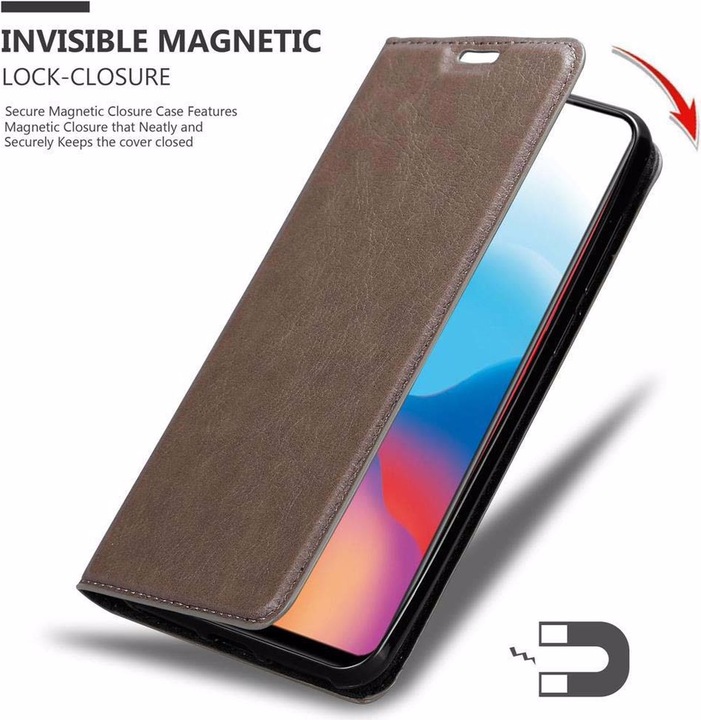 Actual product image Cadorabo Book Invisible Magnet Cover (Vivo X21)