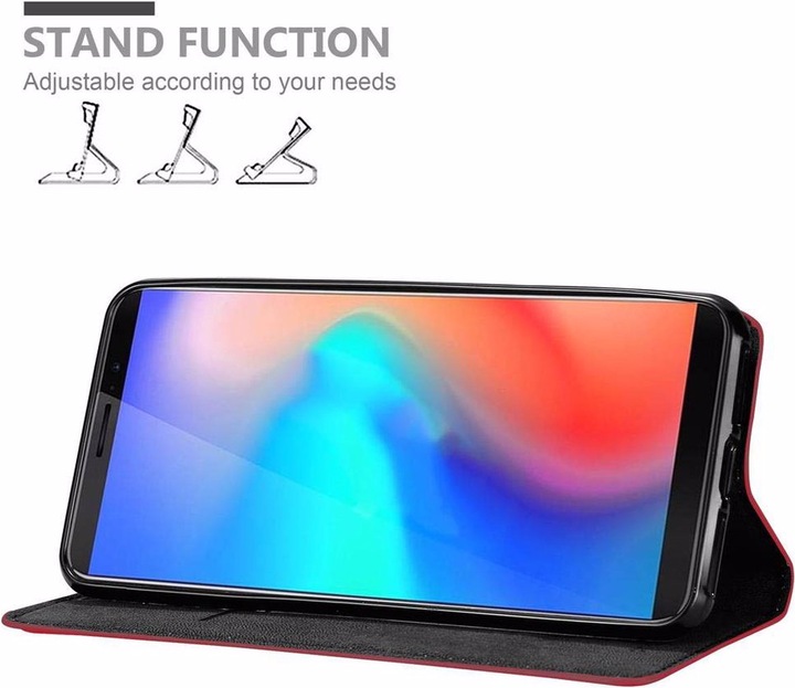 Actual product image Cadorabo Book Invisible Magnet Cover (Samsung Galaxy J3 Pro)