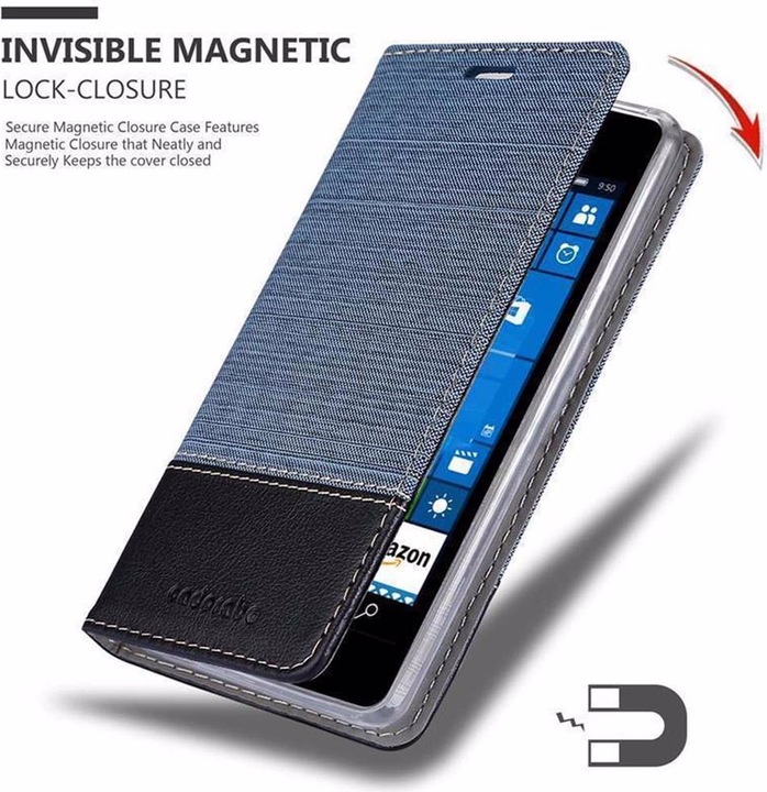 Actual product image Cadorabo Book Jeans Optics Cover (Microsoft Lumia 550)