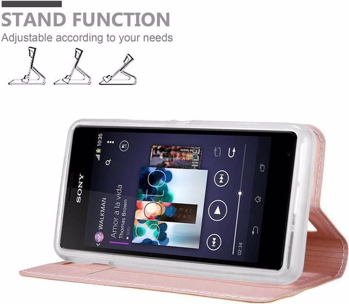 Actual product image Cadorabo Book Classy Style Cover (Sony Xperia E1)