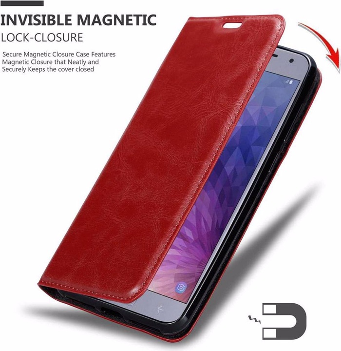 Actual product image Cadorabo Book Invisible Magnet Cover (Samsung Galaxy J4 (2018))