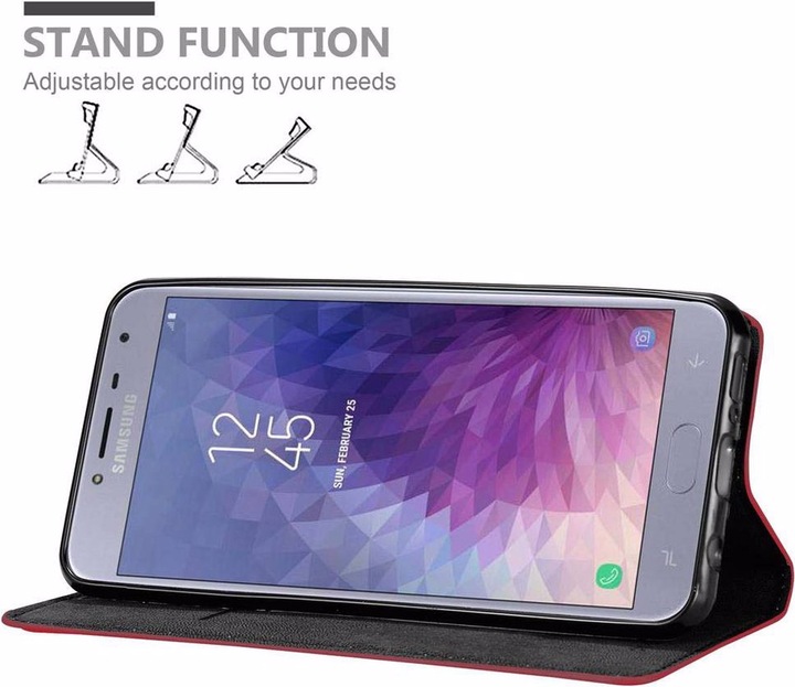 Actual product image Cadorabo Book Invisible Magnet Cover (Samsung Galaxy J4 (2018))