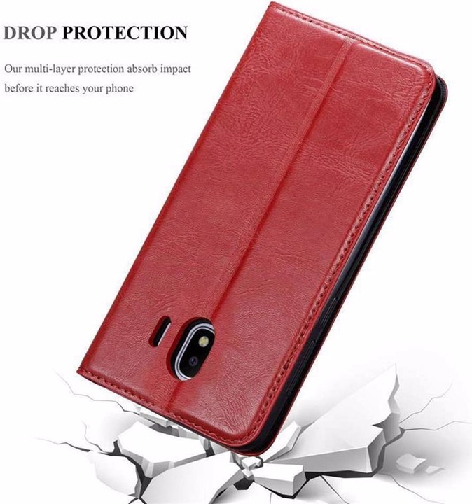 Actual product image Cadorabo Book Invisible Magnet Cover (Samsung Galaxy J4 (2018))