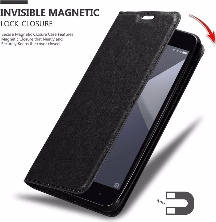 Actual product image Cadorabo Book Invisible Magnet Cover (Xiaomi Redmi Note 5A)