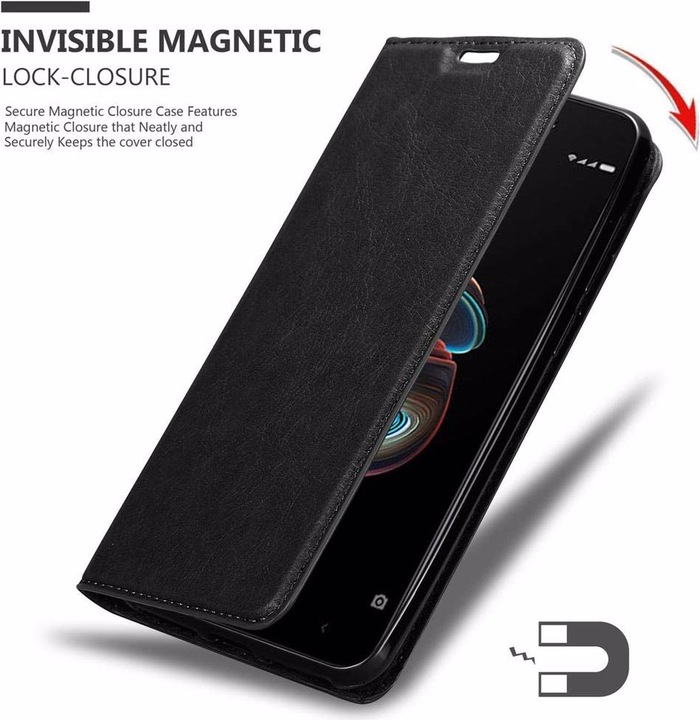 Actual product image Cadorabo Book Invisible Magnet Cover (Xiaomi Redmi 5A)