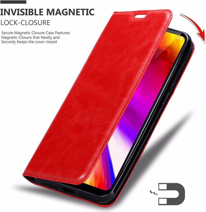 Actual product image Cadorabo Book Invisible Magnet Cover (G7 ThinQ)