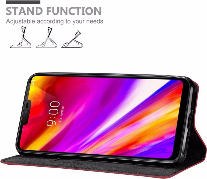Actual product image Cadorabo Book Invisible Magnet Cover (G7 ThinQ)