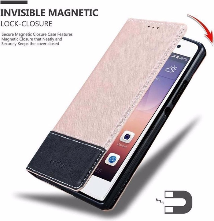 Actual product image Cadorabo Book X Wallet Cover (Huawei Ascend P7)