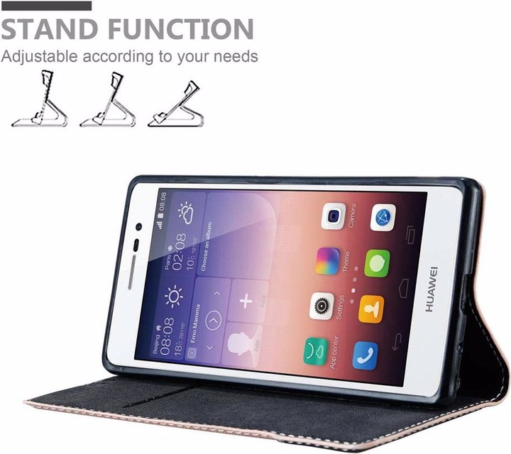 Actual product image Cadorabo Book X Wallet Cover (Huawei Ascend P7)