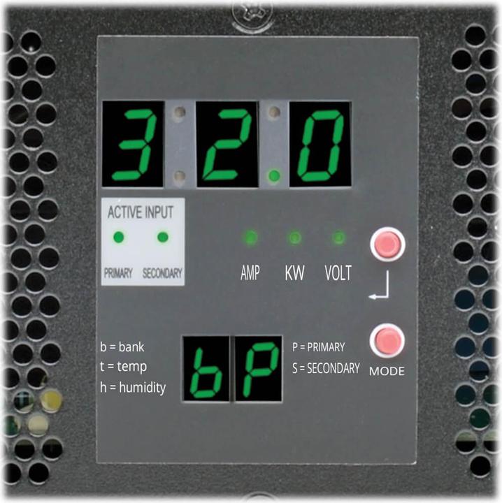 Actual product image Eaton Tripp Lite Series PDU Switched 7.4kW 230V 16 C13 2 C19 2 IEC309 32A Blue Cords 2U - Power Distribution