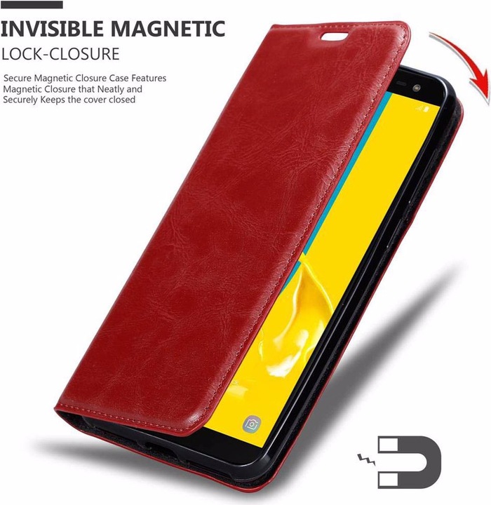 Actual product image Cadorabo Book Invisible Magnet Cover (Samsung Galaxy J6 (2018))