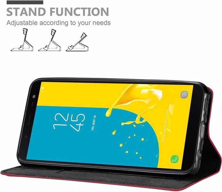 Actual product image Cadorabo Book Invisible Magnet Cover (Samsung Galaxy J6 (2018))