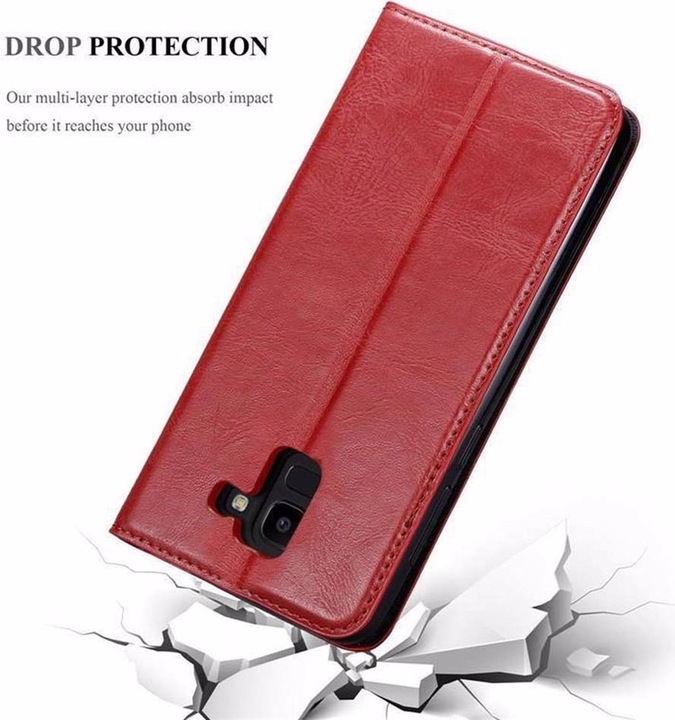 Actual product image Cadorabo Book Invisible Magnet Cover (Samsung Galaxy J6 (2018))