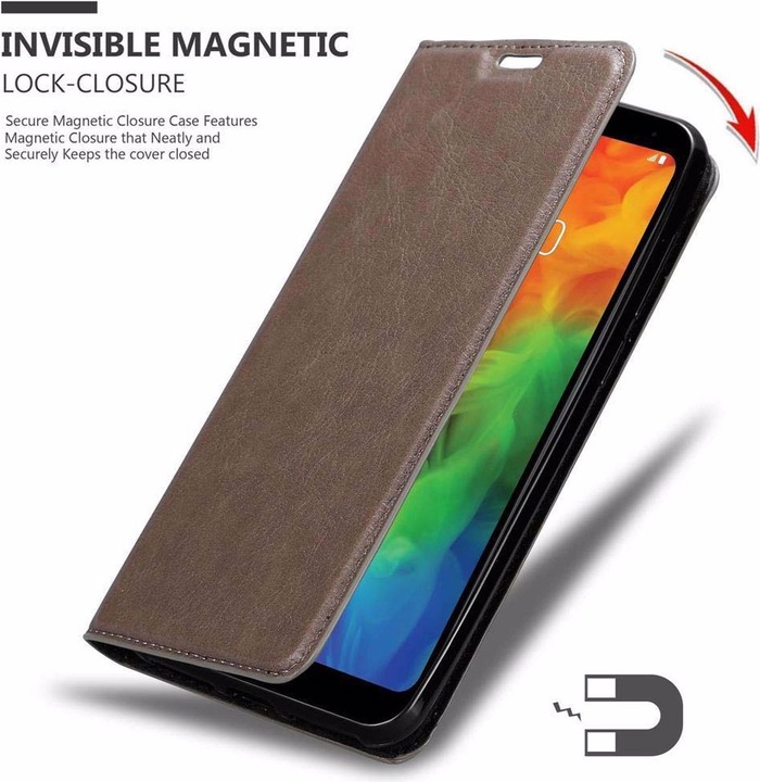 Actual product image Cadorabo Book Invisible Magnet Cover (LG Q7a)
