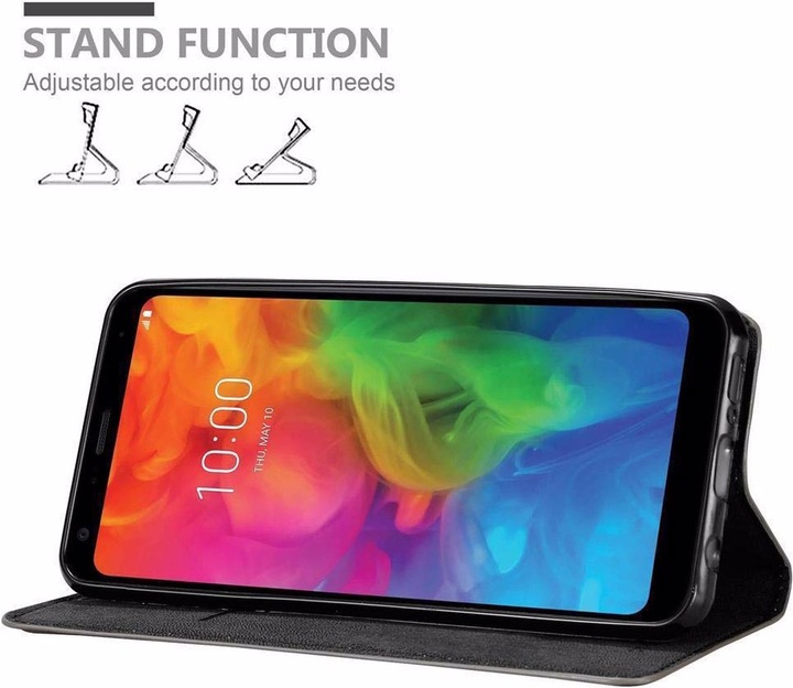 Actual product image Cadorabo Book Invisible Magnet Cover (LG Q7a)