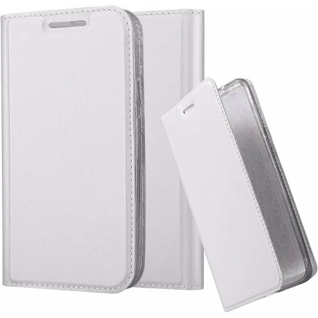 Thumbnail - Cadorabo Book Classy Style Cover (Motorola Moto G30), Smartphone Hülle, Silber