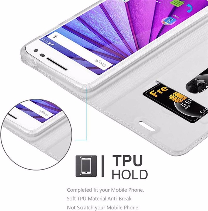 Actual product image Cadorabo Book Classy Style Cover (Motorola Moto G30)