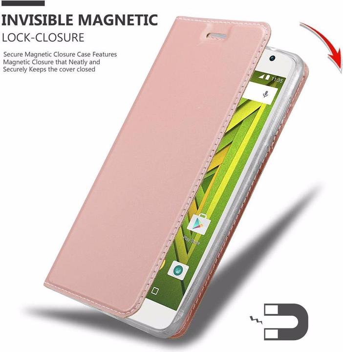 Actual product image Cadorabo Book Classy Style Cover (Motorola Moto X Play)