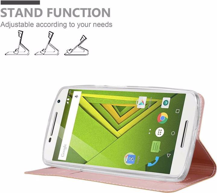 Actual product image Cadorabo Book Classy Style Cover (Motorola Moto X Play)