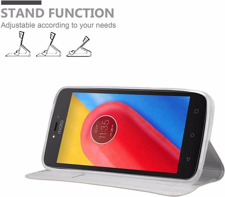 Actual product image Cadorabo Book Classy Style Cover (Motorola Moto C)