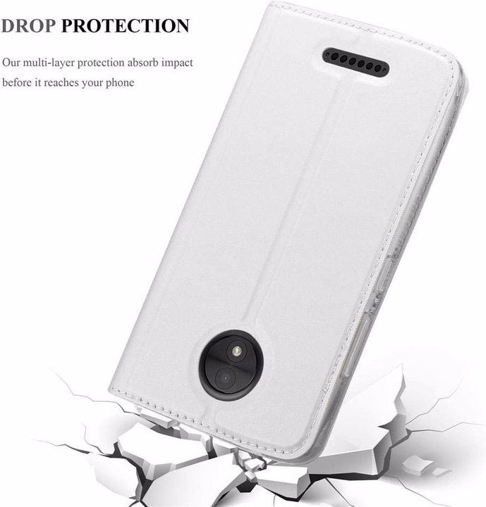Actual product image Cadorabo Book Classy Style Cover (Motorola Moto C)