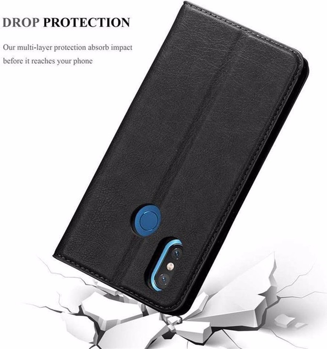 Actual product image Cadorabo Book Invisible Magnet Cover (Mi 8)