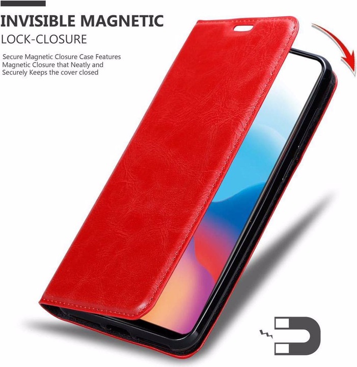 Actual product image Cadorabo Book Invisible Magnet Cover (Vivo X21)