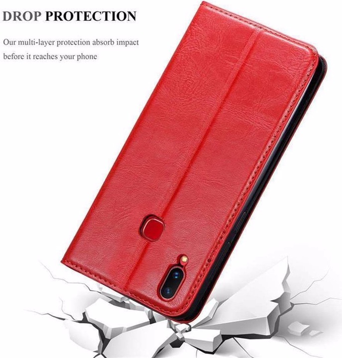 Actual product image Cadorabo Book Invisible Magnet Cover (Vivo X21)