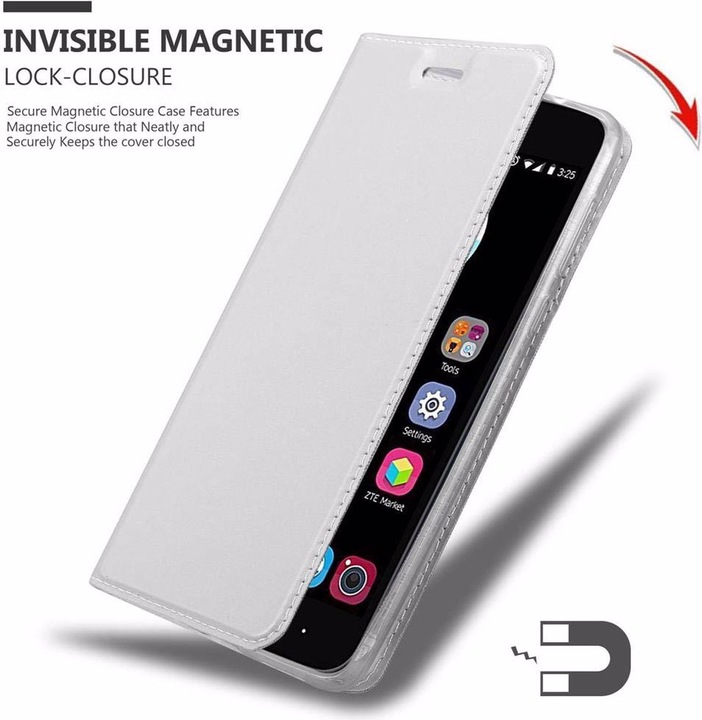 Actual product image Cadorabo Book Classy Style Cover (ZTE Blade V8)