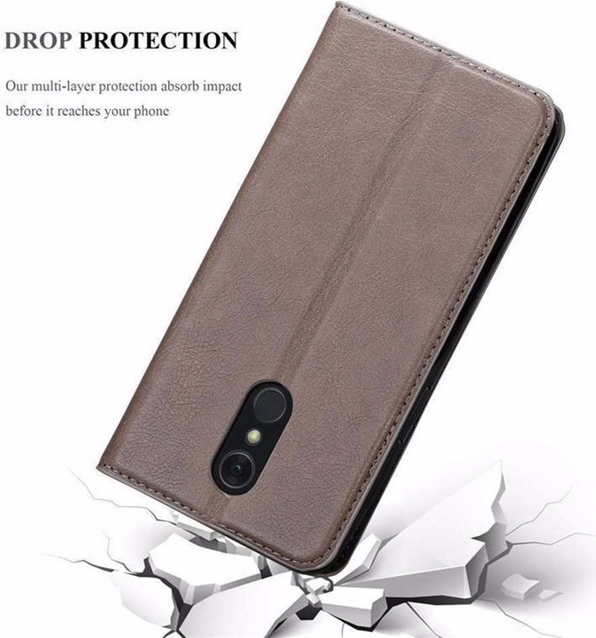 Actual product image Cadorabo Book Invisible Magnet Cover (LG Q Stylus)