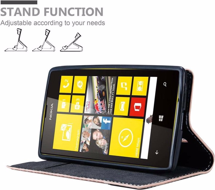 Actual product image Cadorabo Book X Wallet Cover (Nokia Lumia 520)